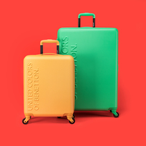 Benetton net red ins wind ultra-light suitcase 20 inch boarding female small number trolley case universal wheel suitcase