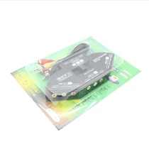 Suitable for AV switcher audio and video splitter three-in-one-out set-top box cable one-point three av turn