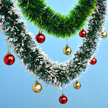 Christmas decoration pull flower color strip mall shop window decoration hair strip party scene layout