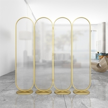 Simple Nordic Changhong glass entrance living room shielding office beauty salon folding removable screen free of punching