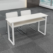 Educational Institution Training Desk Staff Double Middle School Students Brief Modern Table Chairs Combined Conference Table Long Bar Table
