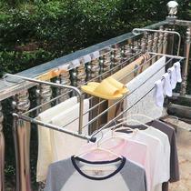 Folding stainless steel balcony shoe rack telescopic radiator window sill diaper drying rack towel hanging shoe rack