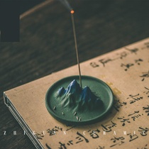 Pet tea table ornaments to the Qianli Jiangshan incense tea line agarwood ceramic aromatherapy stove creative gifts