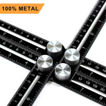 Aluminum alloy tile opening four-fold ruler multi-function four-sided ruler four-angle ruler universal multi-angle folding universal folding ruler