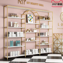 Light luxury beauty salon product display cabinet Cosmetics display rack shelf display rack Nail art rack floor display cabinet