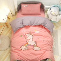 Cotton kindergarten quilt three-piece set pure cotton baby nap bedding six or seven-piece set with core childrens kindergarten bedding