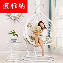 Fall chair hanging basket lazy Net red rocking chair swing basket woven rattan material double rattan chair thick home