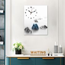Creative wall clock diy living room Fashion Art non-perforated wall clock modern simple mute personality clock Wall