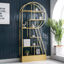 Nordic Shelf shelf simple partition office bookshelf floor industrial wind multi-storey shelf creative display rack