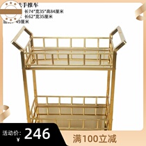 Food delivery car ktv wine trolley activity commercial three-layer Hotel cake service car mobile snack tea truck