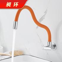 In-wall Universal single cold faucet rotatable balcony laundry pool mop pool faucet home