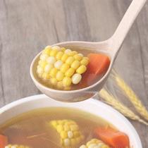   Porridge big spoon Extra large porridge spoon Household Korean kitchen plastic high temperature resistant wheat straw long handle