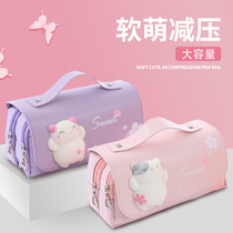 Pen bag ins Japanese high-value girl boy Primary School simple 2021 new first grade art large capacity