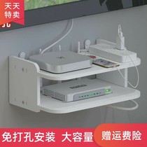Punch-free living room TV Wall set-top box shelf router storage box wall wifi hanger