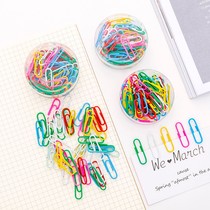 Multifunctional creative paper clip office supplies color paper clip nickel plated thickened large pin binding stationery