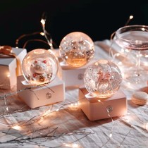 Christmas music box crystal ball to send girlfriends practical gifts Christmas glow send friends classmates and lovers