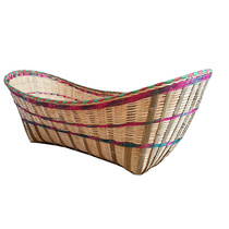 Nasta traditional old-fashioned rocking nest baby cradle bed baby rocking nest rocking bed bamboo rocking basket rocking rocker solid wood baby