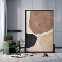 Nordic Morandi living room partition decoration abstract art Wabby screen simple modern mobile cover screen