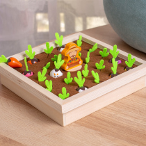 Infant child plucking radish toy baby Puzzle Aids 1 1 2-year-old Children Montets Early Church Fine action game