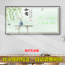 Modern watch wall wall of clock wall in the new decoration of the new decoration painting of the calendar silent clock