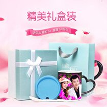 2021 color changing Cup can put photos of the magic hot color changing Cup creative water cup set hot water changing water bottle