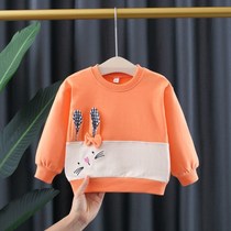 2021 new spring dress girl sweater 1-3 years old girl baby round neck base shirt baby coat Korean coat 6