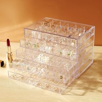 Earrings storage bag Anti-oxidation jewelry storage box Large capacity display rack Earrings earrings necklace ring box Jewelry