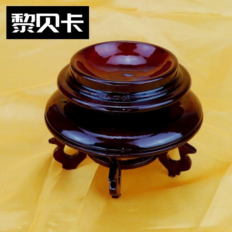 Base art wooden bottom egg shell special Ostrich egg shell bracket shelf Ostrich carving egg bottom holder sitting Ostrich