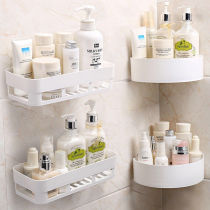 Perforated Kitchen Toilet Shelve Bathroom suction wall Suction Wall-mounted hanging basket No-mark triangular containing shelf soap box