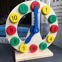 Know time emoji alarm clock toy handmade clock learner baby children kindergarten puzzle digital early education