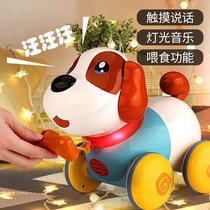 Childrens puppy toy dog walking will be called electric smart cable machine educational boy girl 1 year old 2 baby