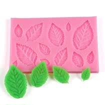  1pc Chocolate Cake Mold Rose Leaves Embellisment Silicone Pi