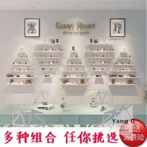 Nail art modern products simple display rack display rack wall nail shop style nail art cabinet rubber frame wall hanging wall
