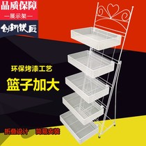 Item Single-sided socks layered womens clothing store floor-to-ceiling display stand snack clothing store multifunctional display cabinet