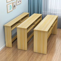 Desk custom long table narrow table bedside rectangular two-story small table home double-layer office computer desk