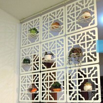 Creative screen partition Fashion living room entrance Simple modern carved hanging screen Dining room bedroom mobile hanging curtain
