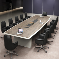 Conference table and chairs combination minimalist fashion modern long table business talks table training table bar table with socket customisation