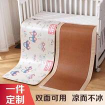 Baby mat summer breathable washable kindergarten cot bed Ice Silk mattress padded children nap mat girl custom