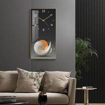Light luxury abstract clock wall clock living room home personality fashion clock modern minimalist net red mute wall hanging table
