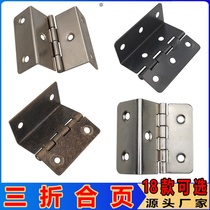 Three Fold Hinge Four Fold Double Bend Hinge Imitation Green Ancient Bronze Silver White Black Heye Engineering Cabinet Door Furniture Hinge Factory
