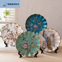 Ceramic Decorated Dishes Pendulum tray See tray European-style modern minimalist living-room TV cabinet Wine Cabinet Decorations Furnishing
