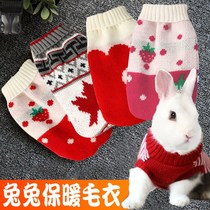 Rabbit warm clothes winter pet little rabbit wear clothes dwarf rabbit lop-ear rabbit winter warm supplies