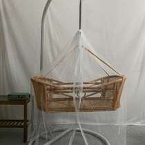 Baby cradle cradle Chaoshan electric up and down cradle bed baby hammock automatic newborn hanging basket rattan cradle