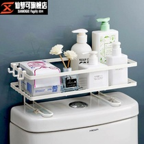 Toilet toilet toilet with toilet shelf asphalt toilet rack seat holder multi-function