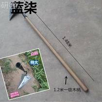 Double-head triangle ditch hoe wild monopoly vegetable fertilizer hoe pointed hoe chicken farming tool