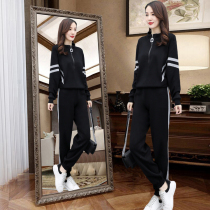 Fashion sweater Sports Leisure set womens 2022 early spring new womens running clothes long sleeve foreign style two-piece pants