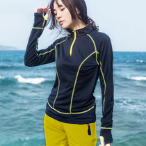 Summer outdoor long-sleeved quick-drying clothes female slim collar breathable running sports loose thin men quick-drying T-shirt women