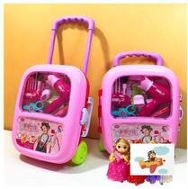 Childrens house medical kit makeup toy portable trolley case girl makeup accessories early childhood education imitation male