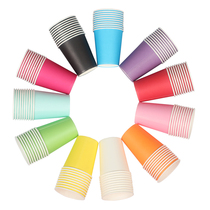 Creative diy color disposable paper cup 10 packed kindergarten early education art childrens handmade materials
