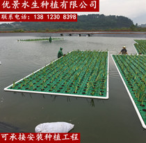 Ecological floating island water planting artificial ecological floating bed floating island aquatic plant greening landscape river water surface landscape